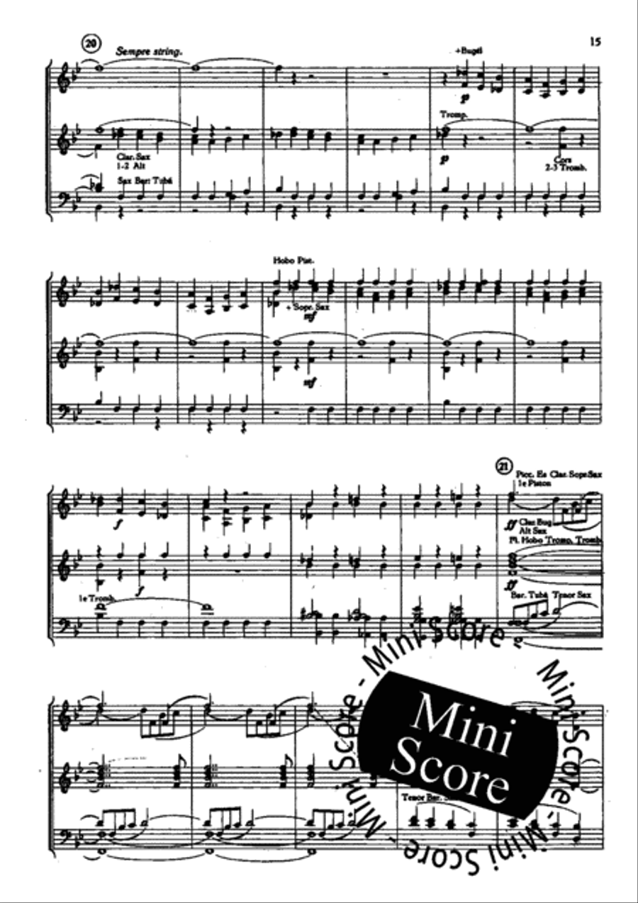 Heimkehr Aus Der Fremde Fanfare Band scores gallery preview page 17