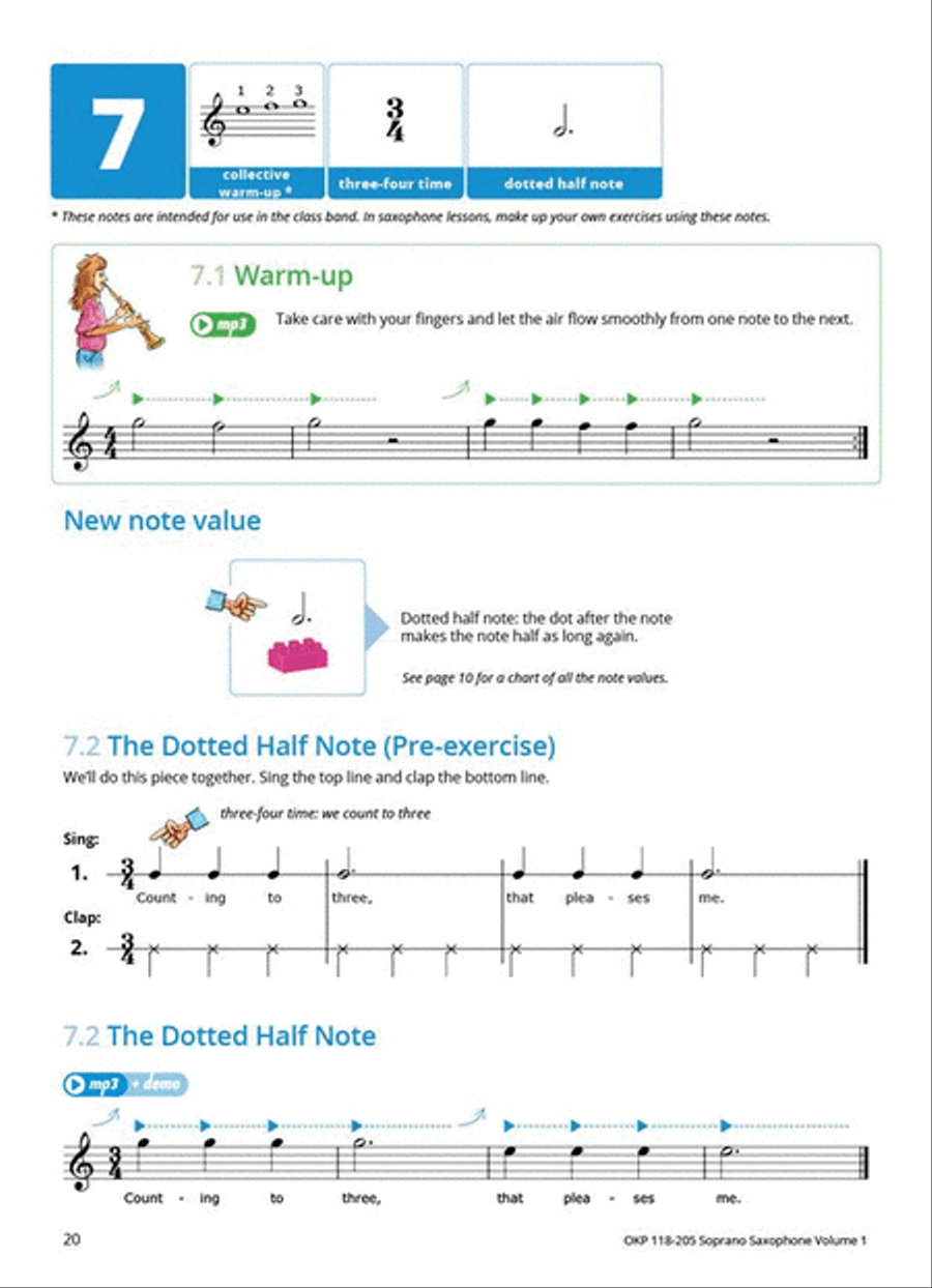 Learning Music Together Vol. 1 Soprano Saxophone scores gallery preview page 7