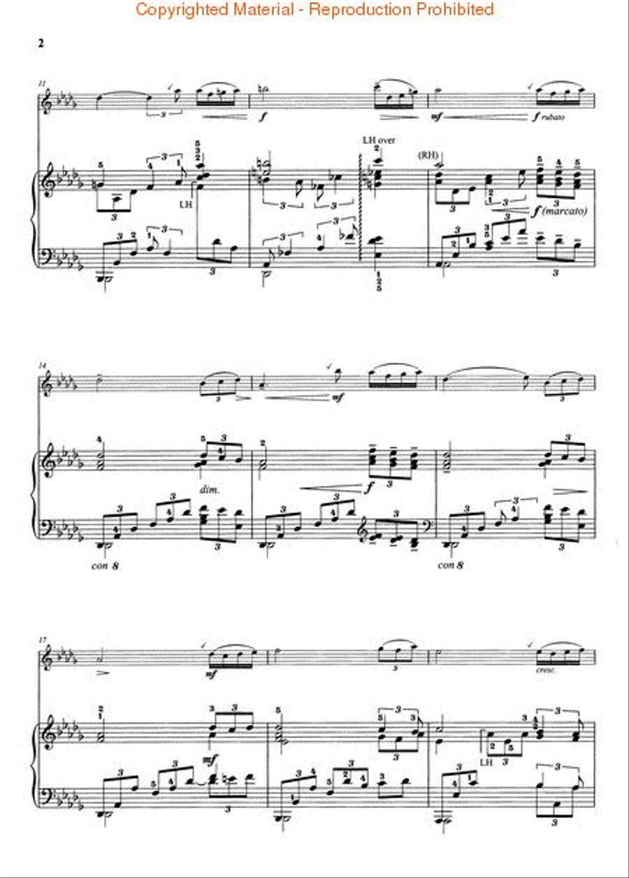 Rhapsody on a Theme of Paganini, Op. 43 Flute Solo scores gallery preview page 3