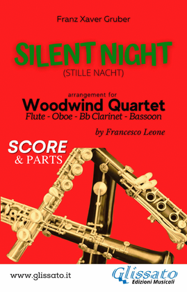 Book cover for Silent Night - Woodwind Quartet (score & parts)