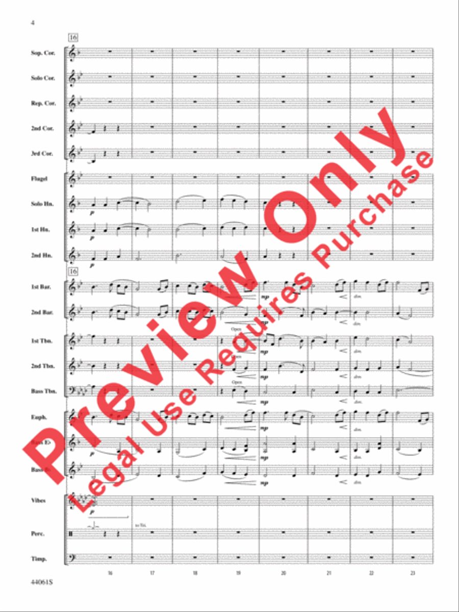 Alone Yet Not Alone (from Alone Yet Not Alone) Concert Band scores gallery preview page 5