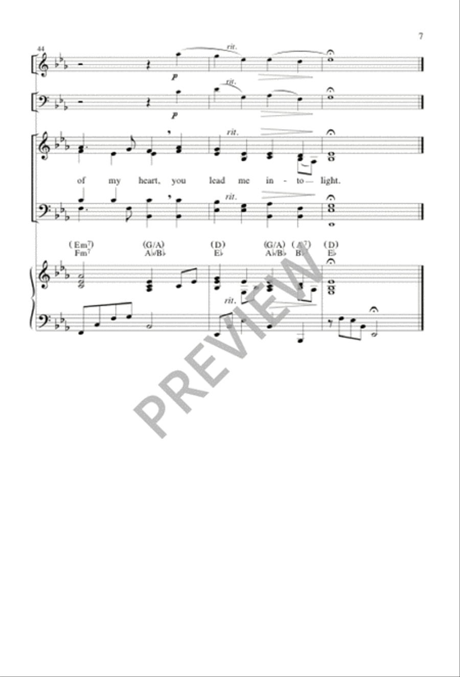 O Lord, the Guardian of My Heart 4-Part scores gallery preview page 8
