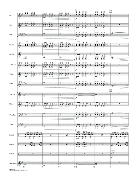 Themes from Black Panther - Conductor Score (Full Score)