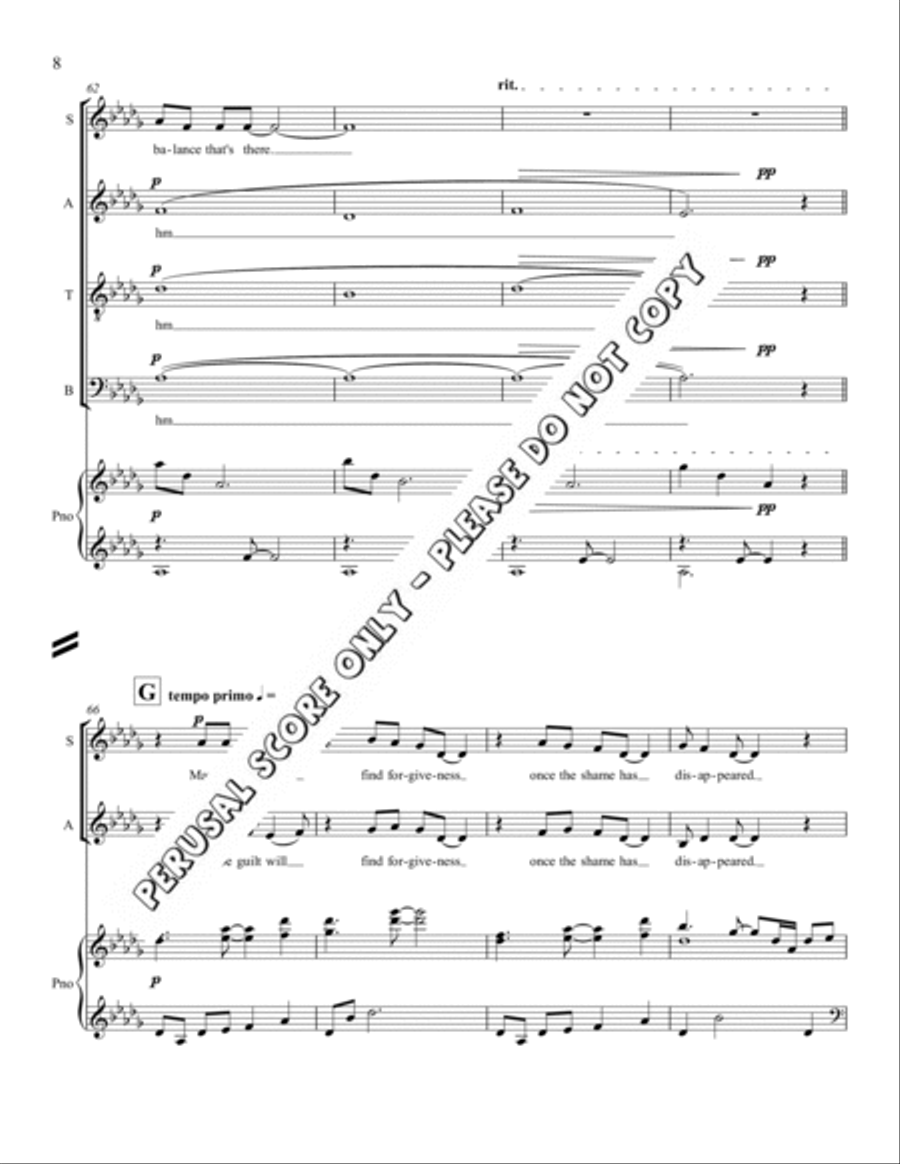 Maybe SATB 4-Part scores gallery preview page 9