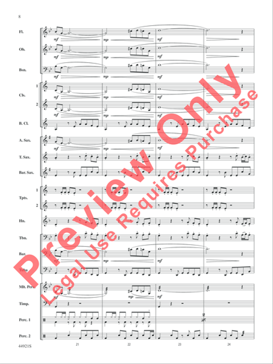 The Man from U.N.C.L.E. (from the Original Motion Picture Soundtrack) Concert Band scores gallery preview page 9