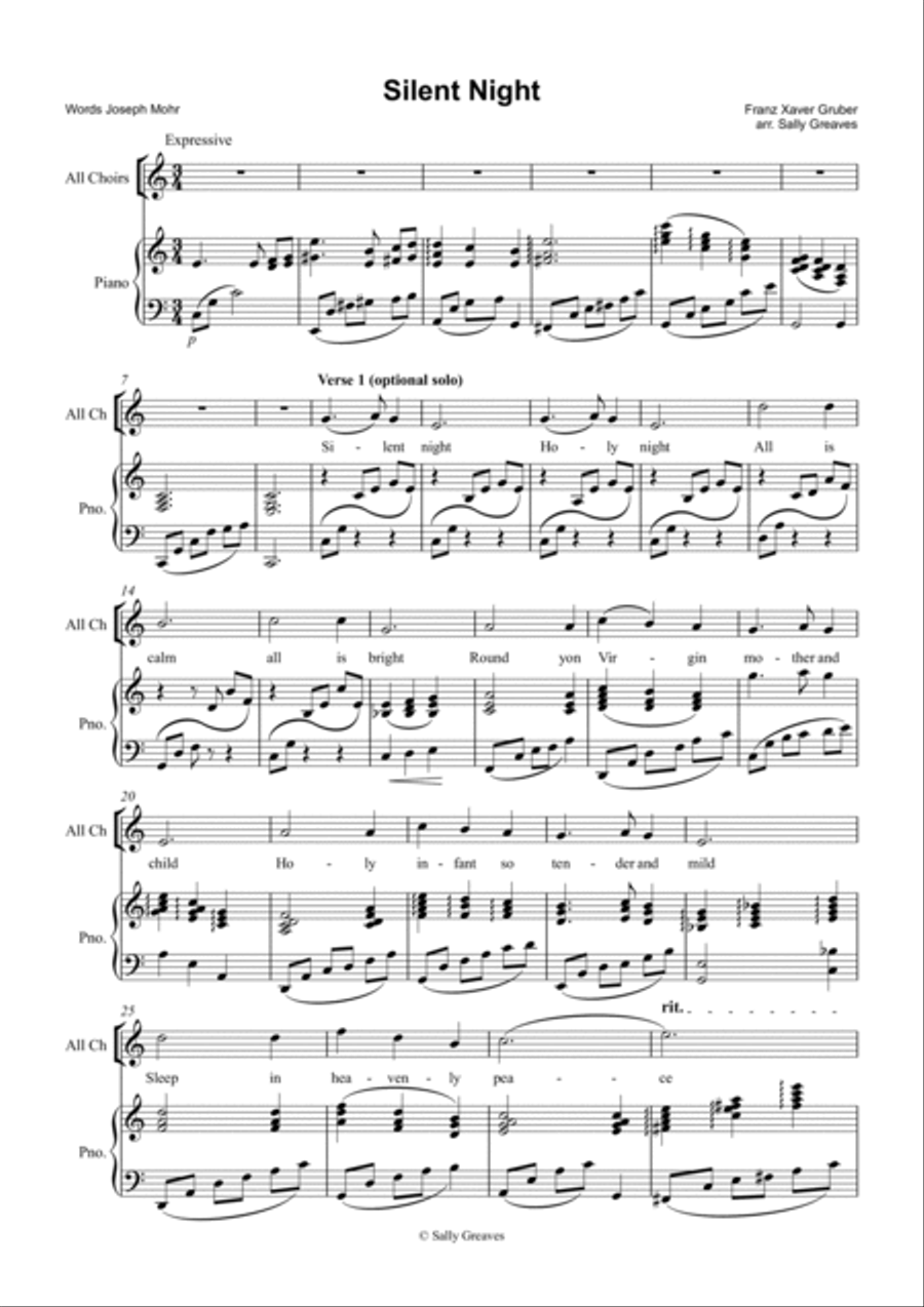 Silent Night SA scores gallery preview page 2