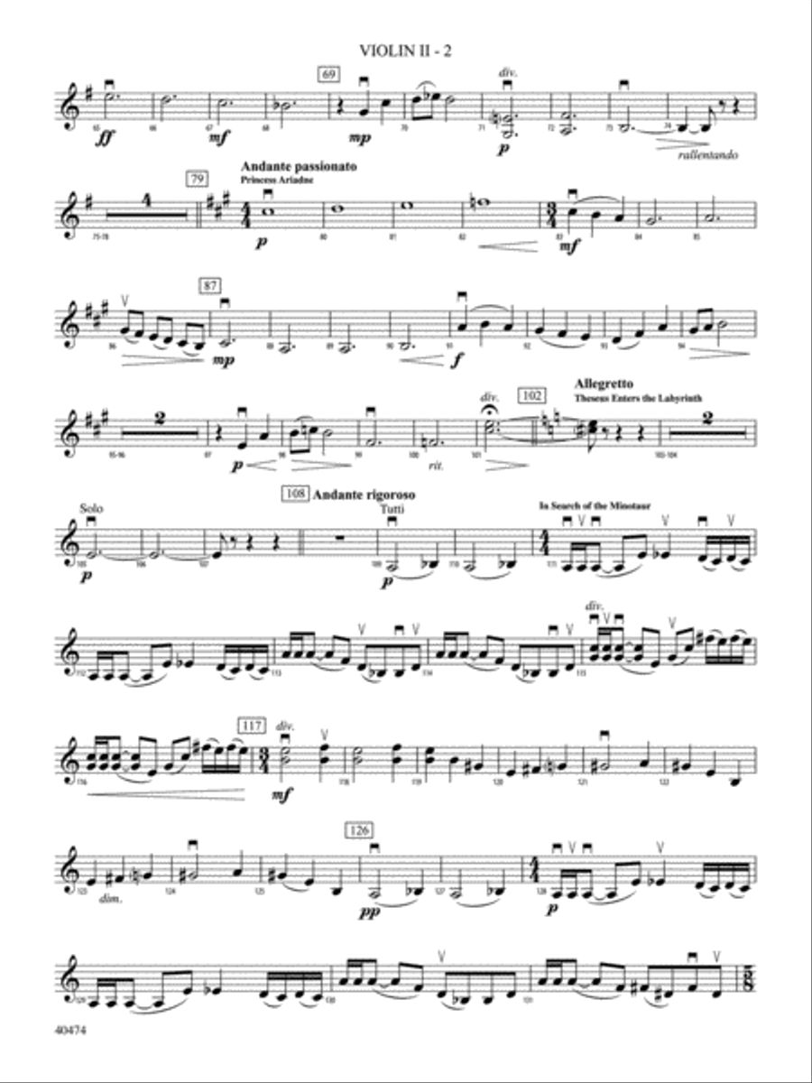 Minotaur: 2nd Violin String Orchestra scores gallery preview page 2