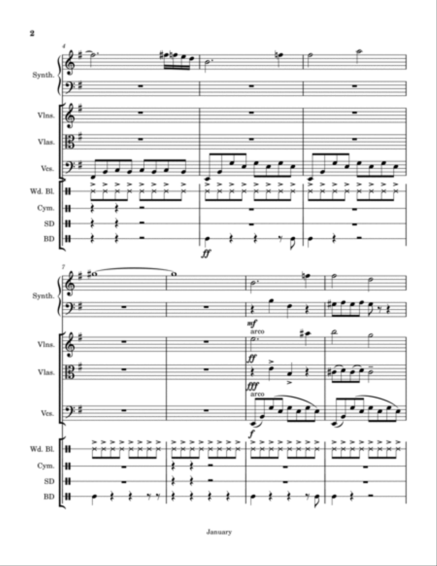 Ian's Theme Ian's Theme Concert Band scores gallery preview page 2