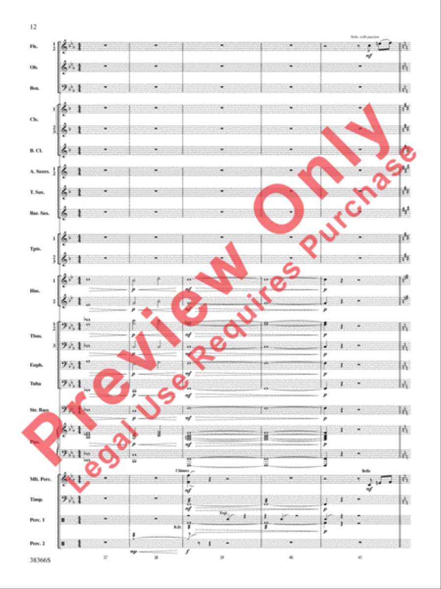 October Farewell October Farewell Concert Band scores gallery preview page 13