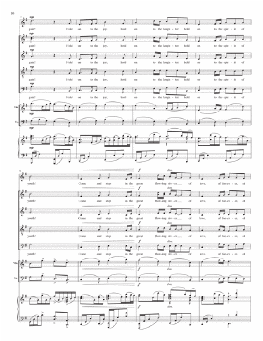 Great Flowing River (for SATB) - Full Score 4-Part scores gallery preview page 10
