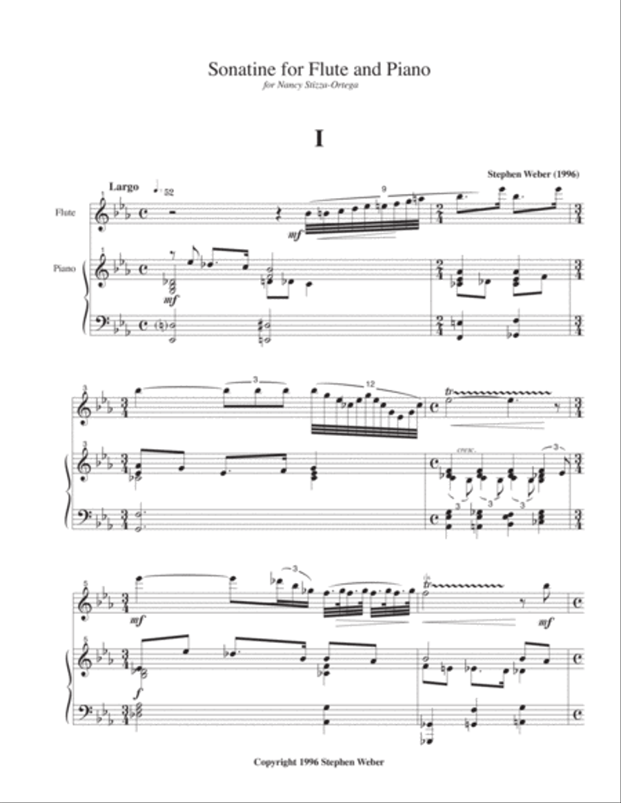 Sonatine for Flute and Piano image number null