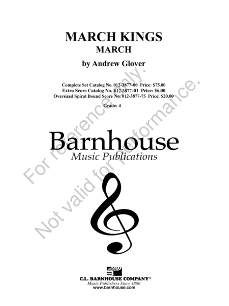 March Kings Concert Band scores gallery preview page 2