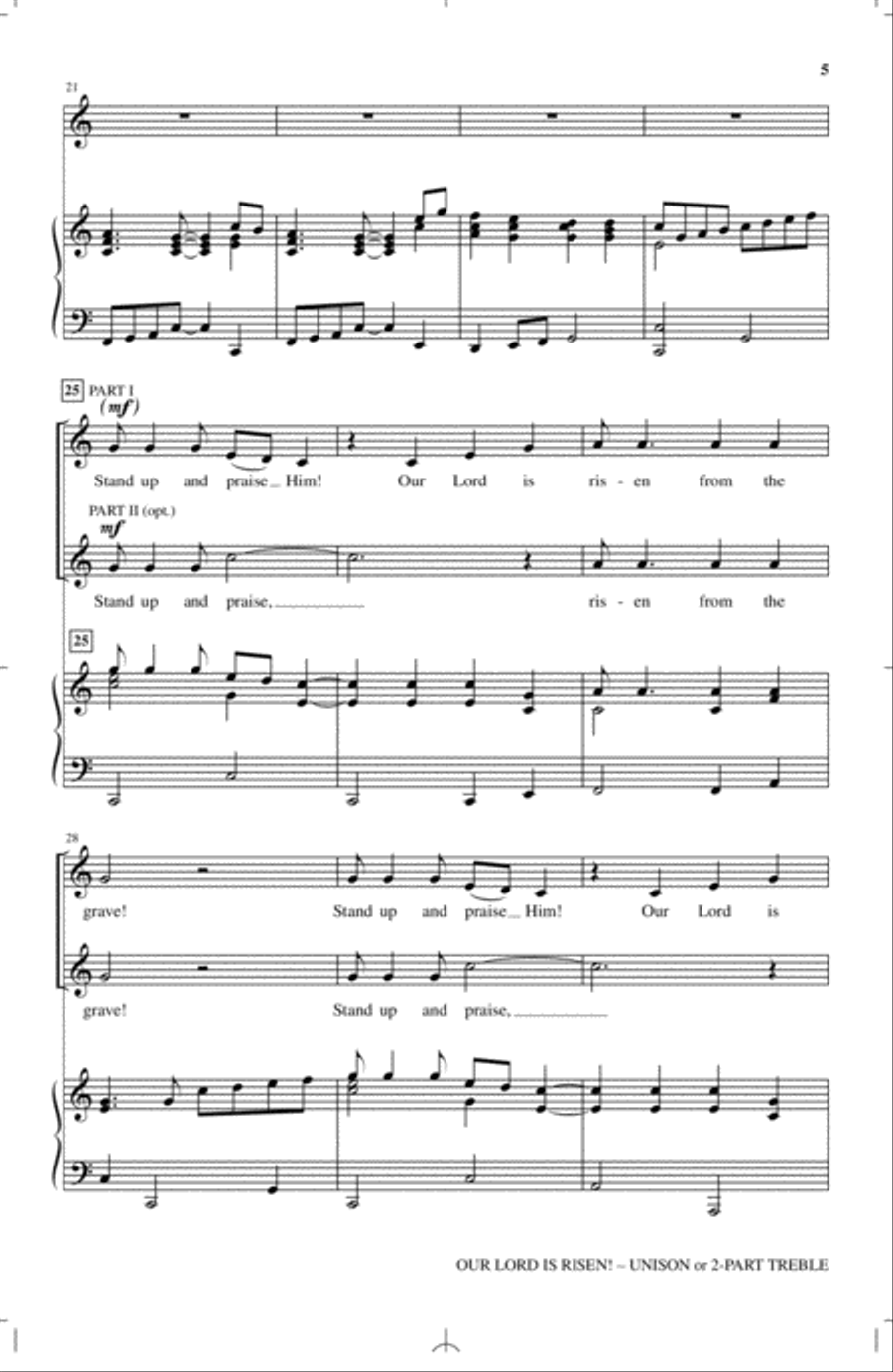 Our Lord Is Risen Children's Choir scores gallery preview page 3