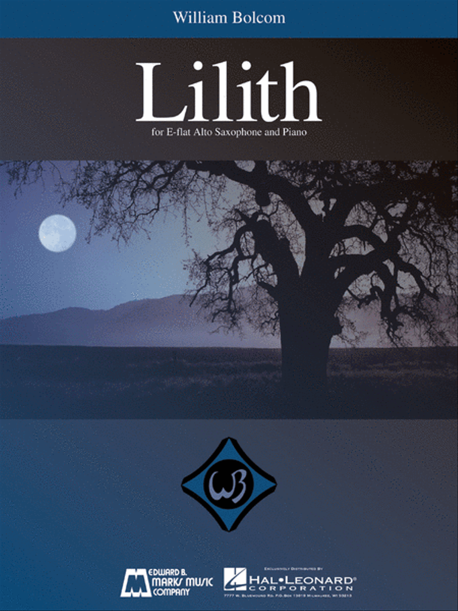 William Bolcom – Lilith Alto Saxophone scores gallery preview page 1