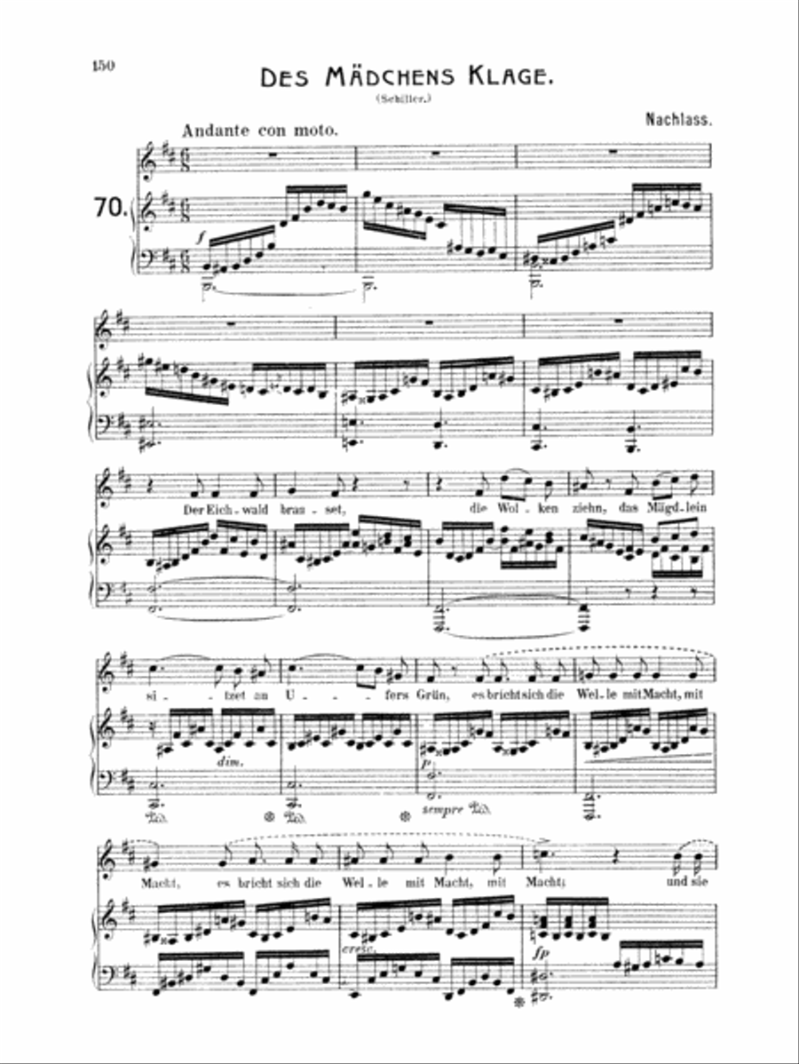 Mendelssohn: 79 Songs, Medium Voice (German) Medium Voice scores gallery preview page 1
