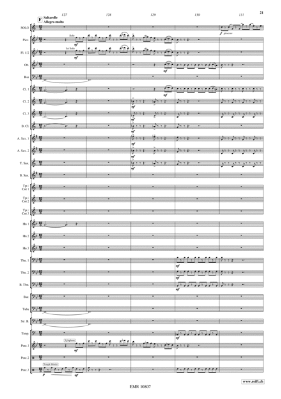 Saltatio Diabolica Saltatio Diabolica Concert Band scores gallery preview page 22
