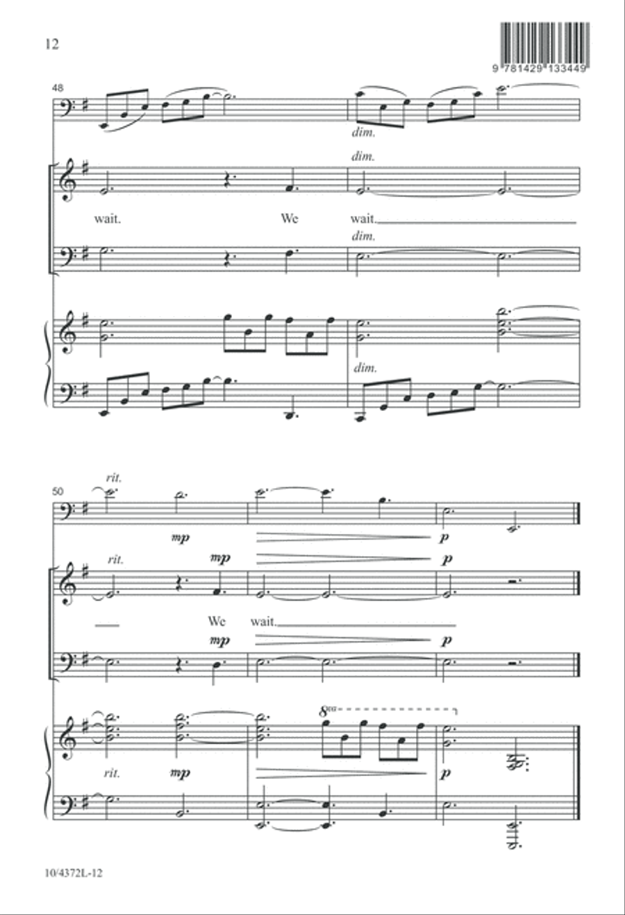 We Wait 4-Part scores gallery preview page 12