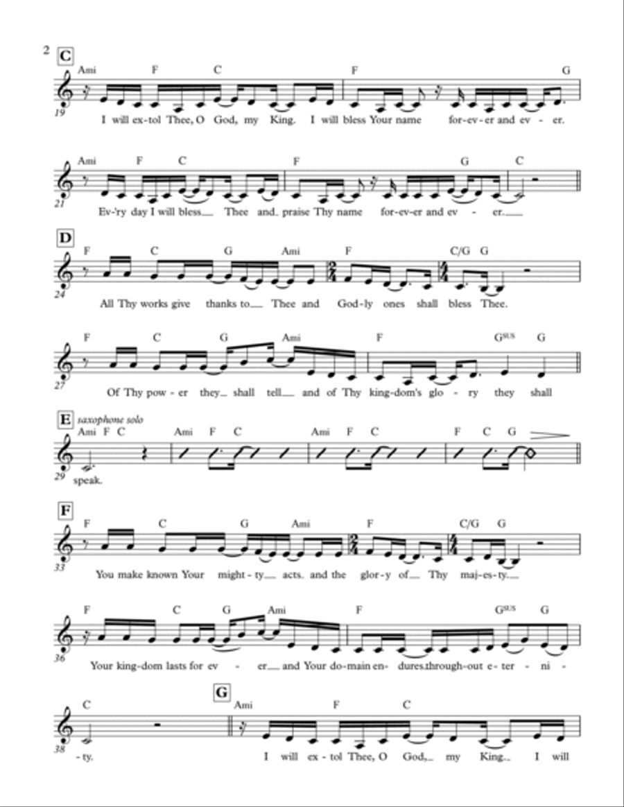 Psalm 145 Guitar scores gallery preview page 2