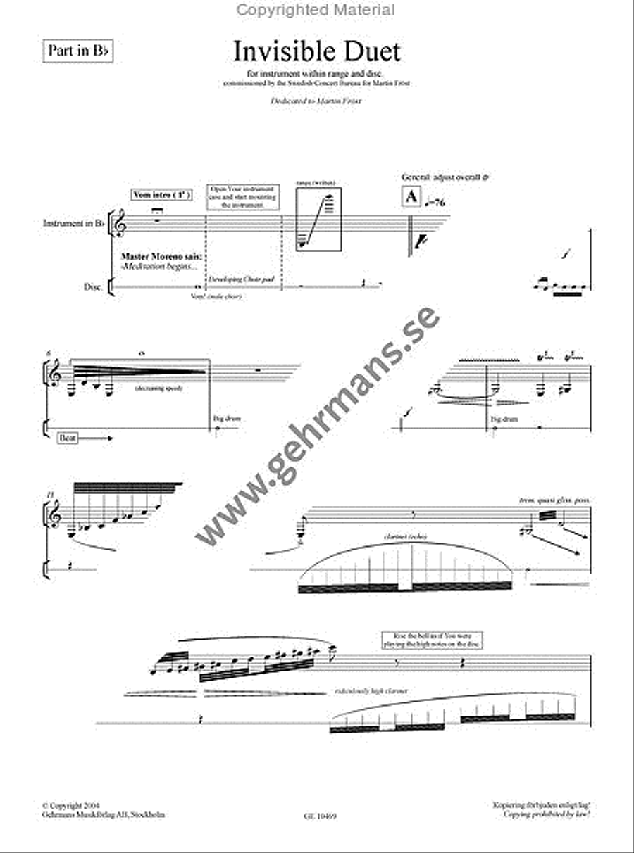 Invisible duet Invisible duet C Instrument scores gallery preview page 2