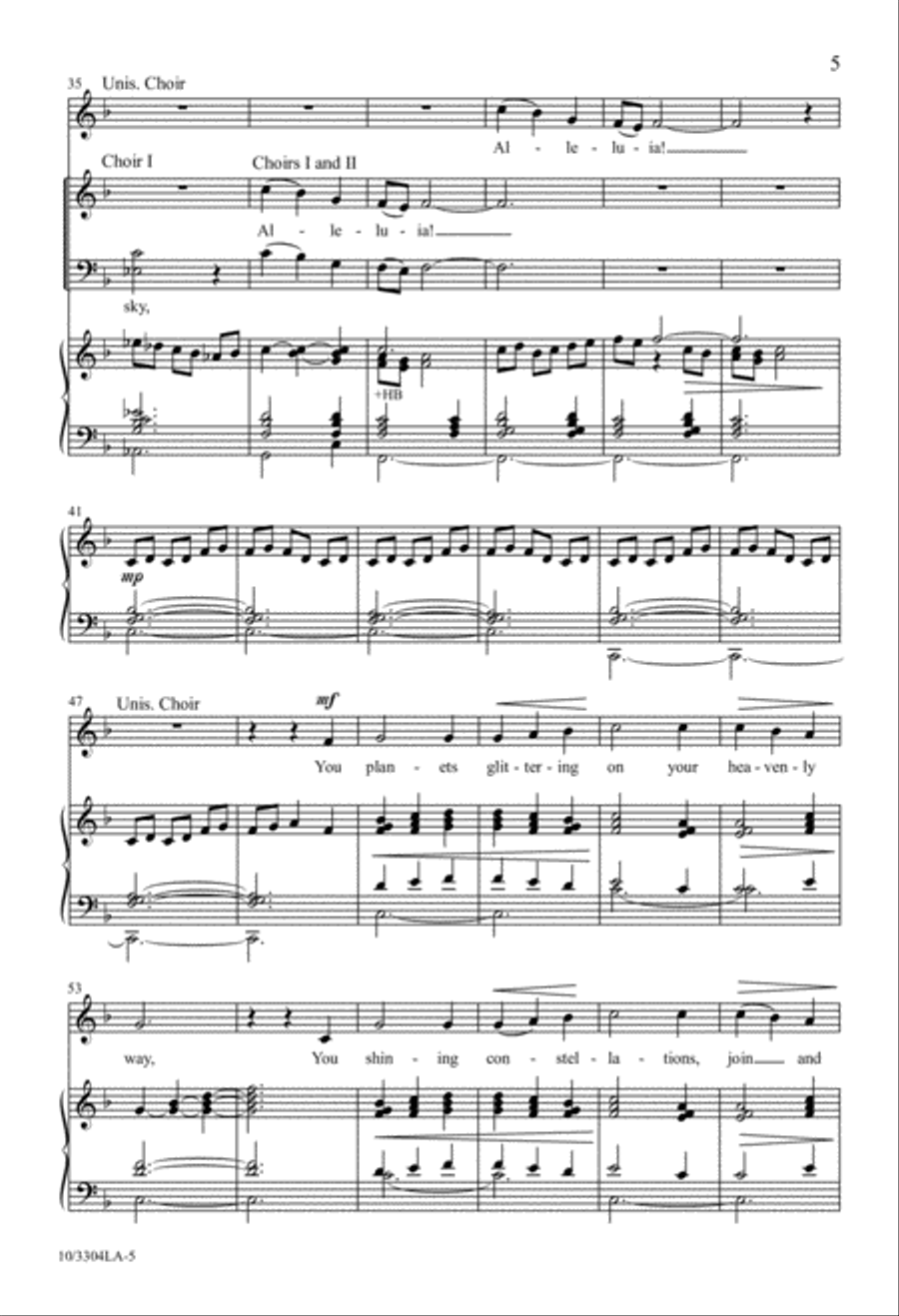 A Song We Raise 4-Part scores gallery preview page 5