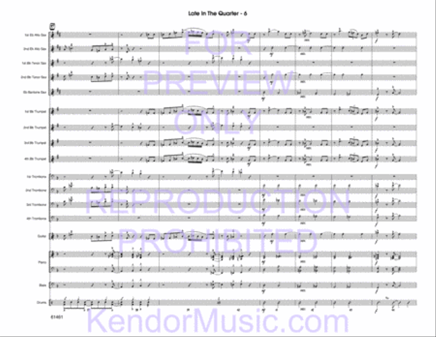 Late In The Quarter Jazz Ensemble scores gallery preview page 8