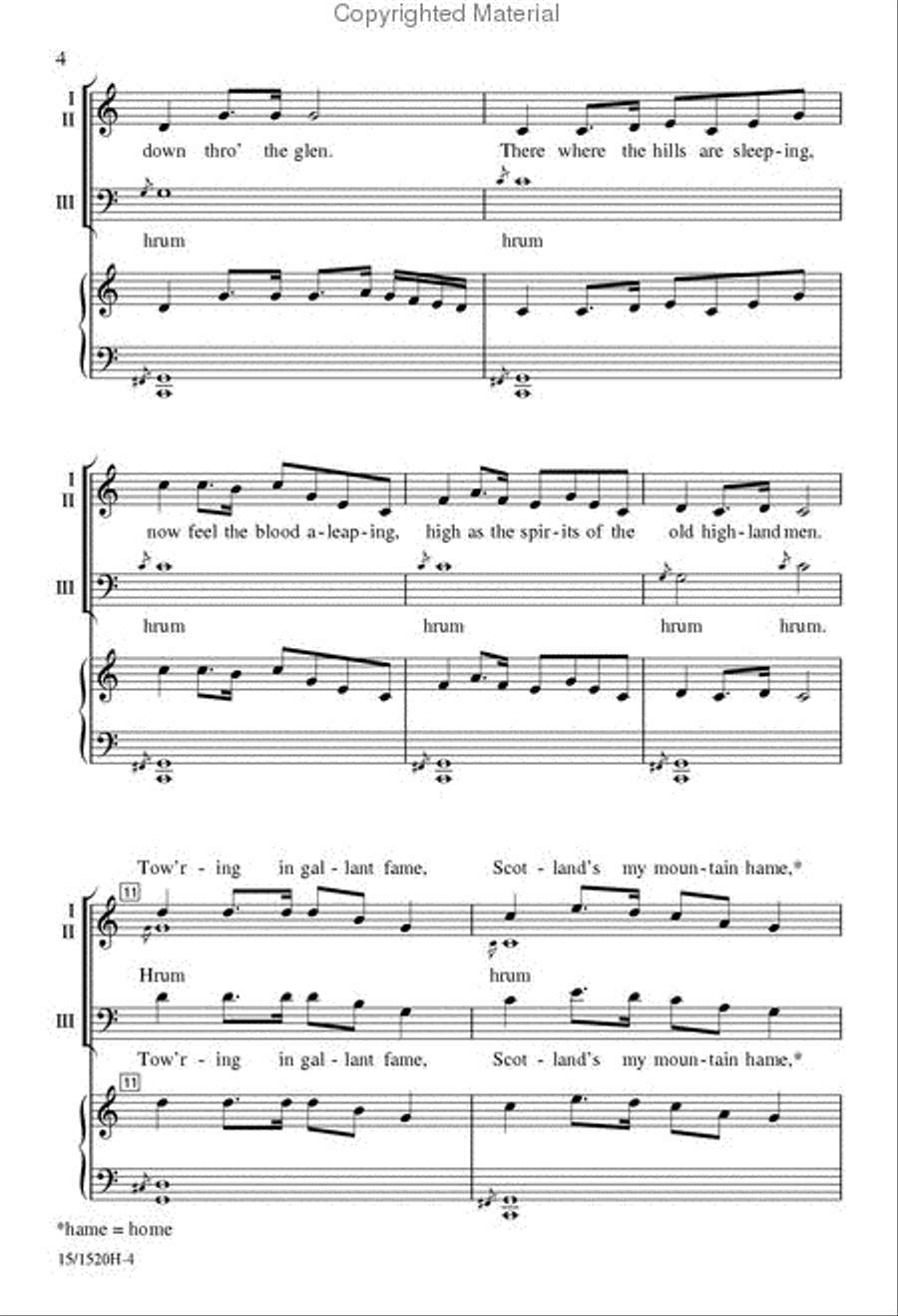 A Scottish Tribute 3-Part scores gallery preview page 3