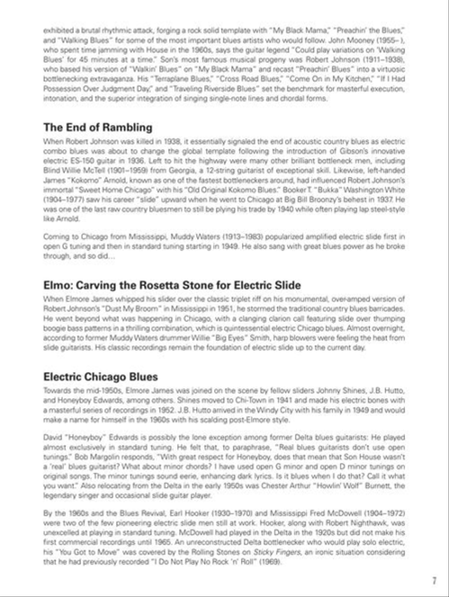 Chicago Blues Slide Guitar Electric Guitar scores gallery preview page 8