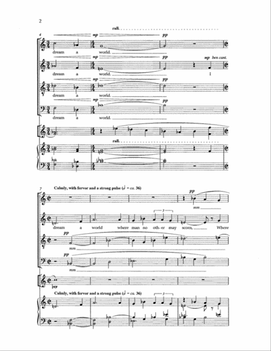 I Dream a World I Dream a World 4-Part scores gallery preview page 3