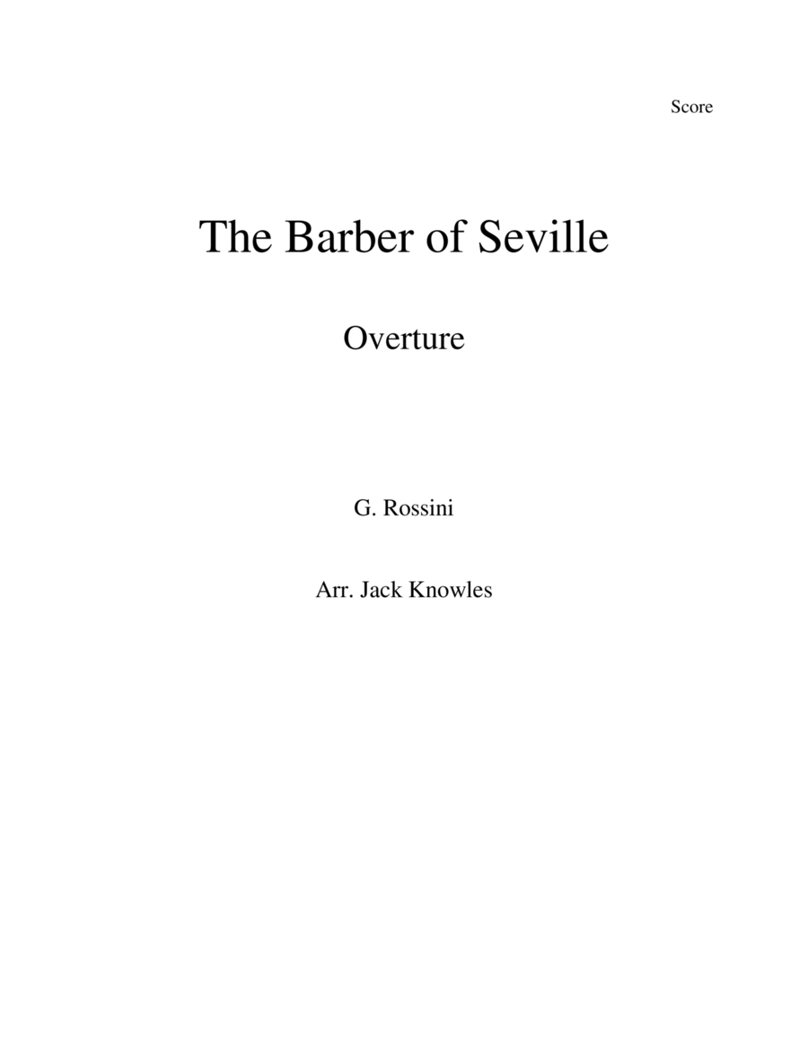 The Barber of Seville Overture image number null