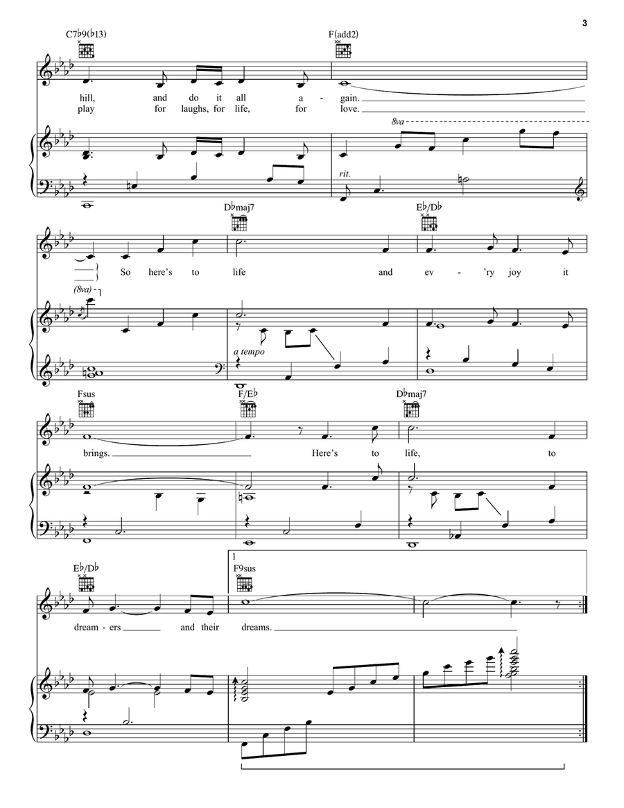 Here's To Life Here's To Life Guitar scores gallery preview page 3