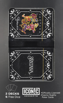 Santana Double Deck Playing Card Set with Dice