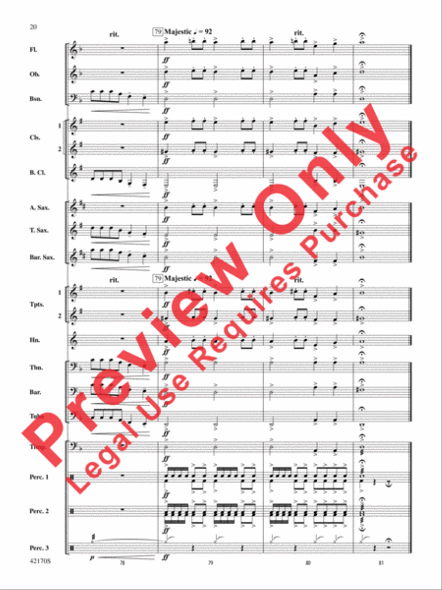 Bushido Bushido Concert Band scores gallery preview page 20