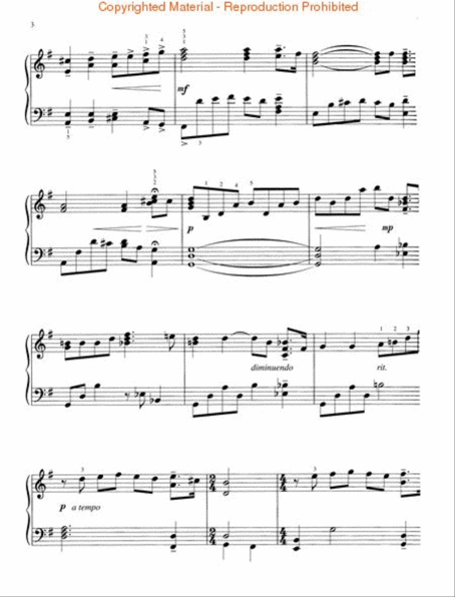 Nessun Dorma (from the opera Turandot) Easy Piano scores gallery preview page 3