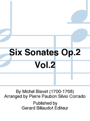 Book cover for Six Sonates Op. 2 Vol. 2