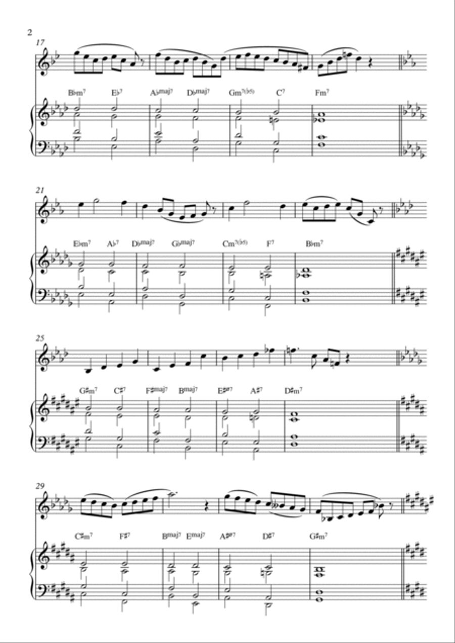 Chord Progression - Trumpet Trumpet Solo scores gallery preview page 2