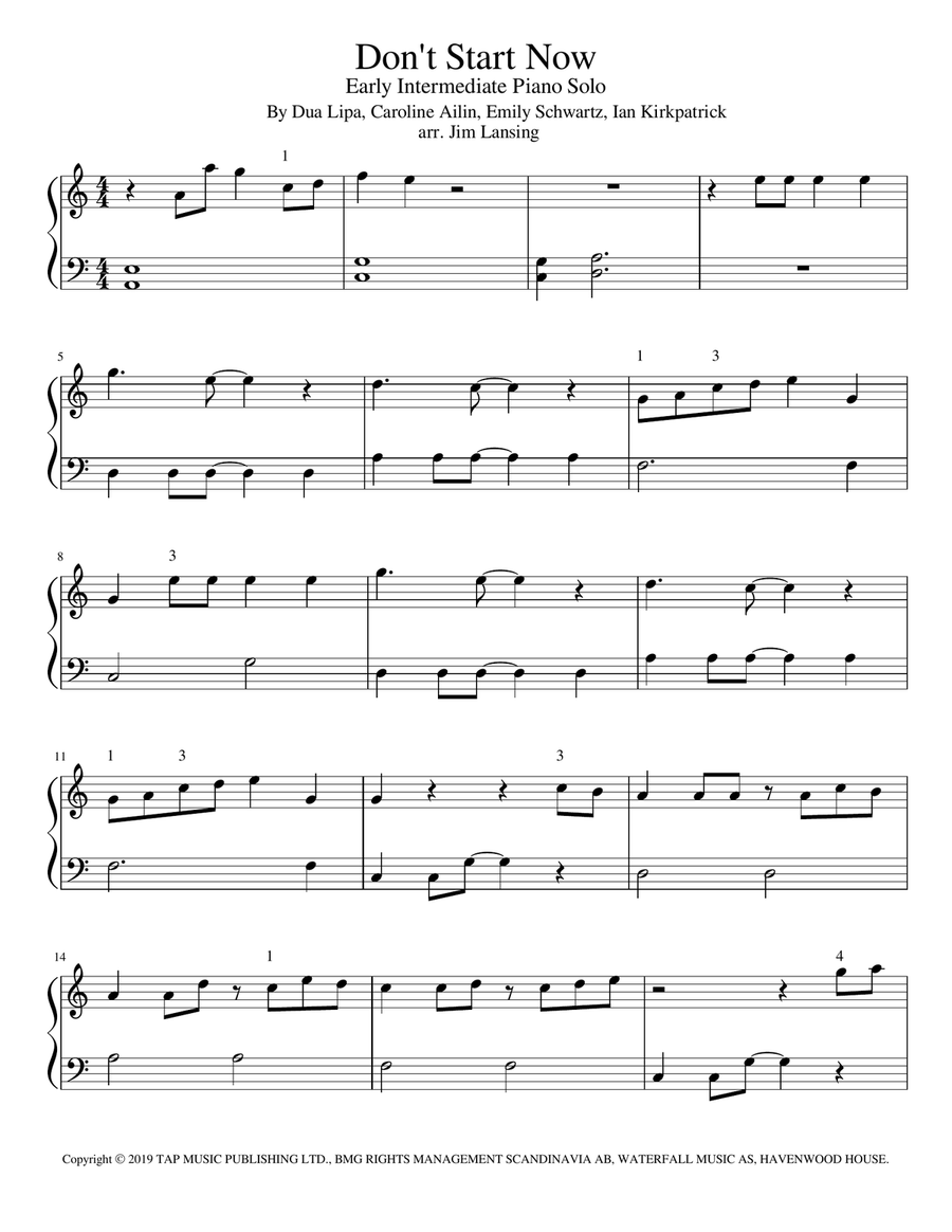 Don't Start Now Piano Method scores gallery preview page 2