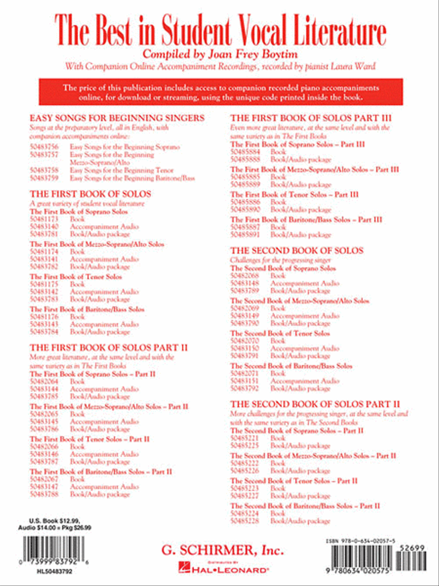 The Second Book of Baritone/Bass Solos Bass Voice scores gallery preview page 5
