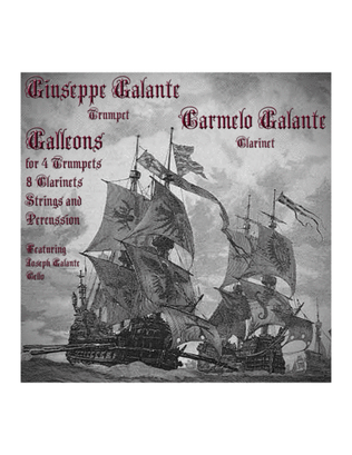 Book cover for Galleons for 4 Trumpets, 8 Clarinets, Strings and Percussion