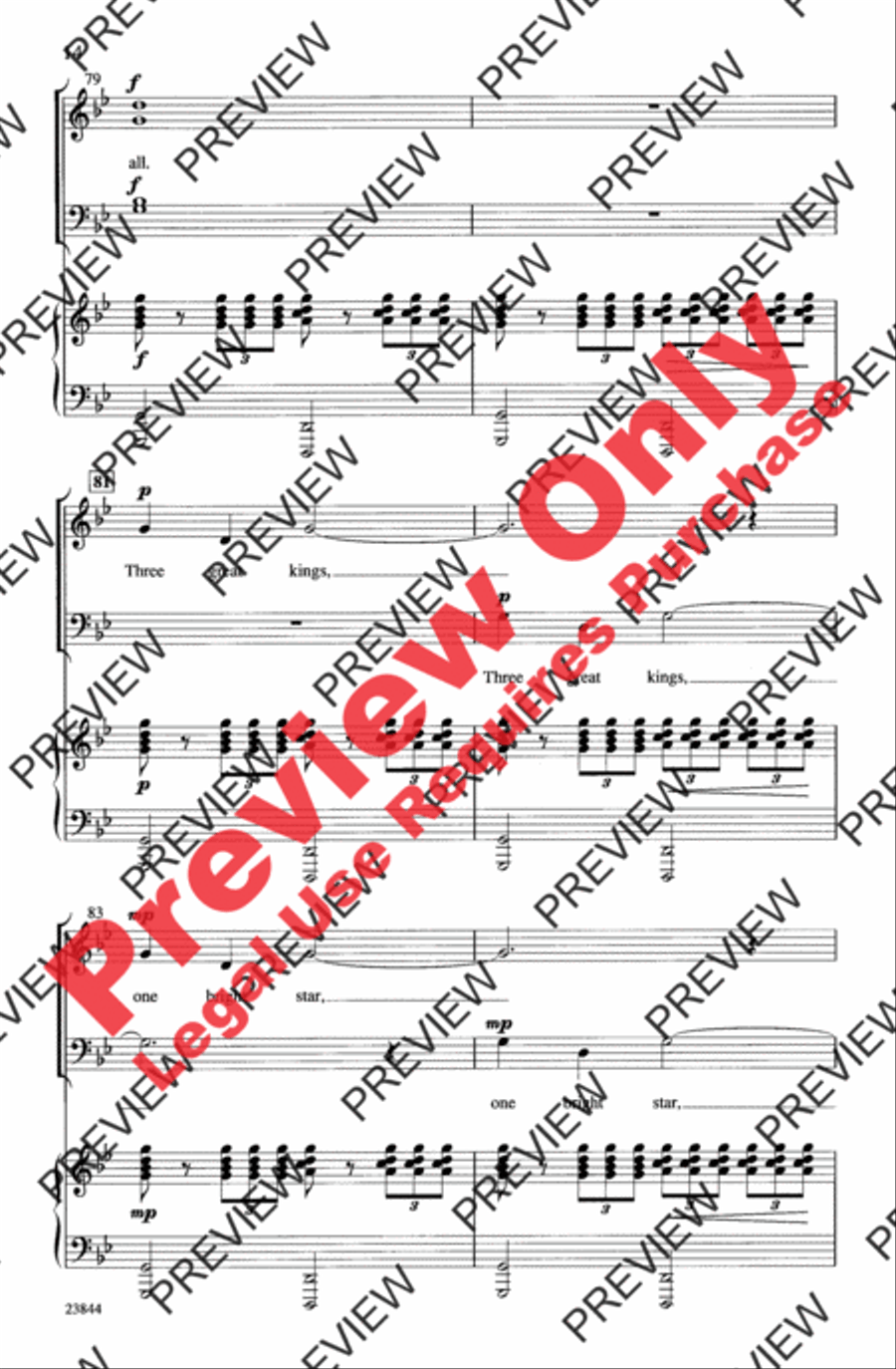 March of the Kings March of the Kings 4-Part scores gallery preview page 13