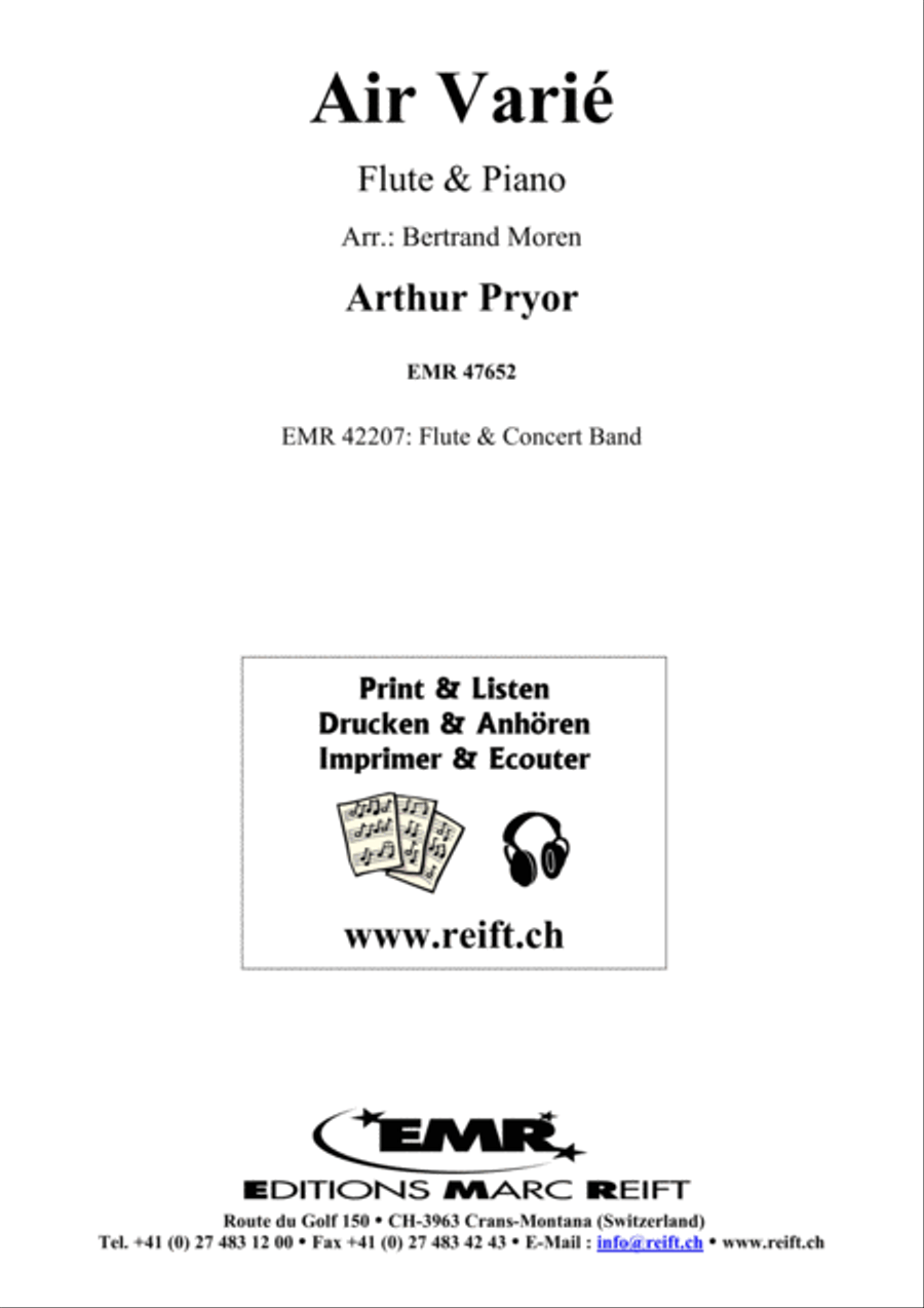 Air Varie Air Varie Flute Solo scores gallery preview page 1