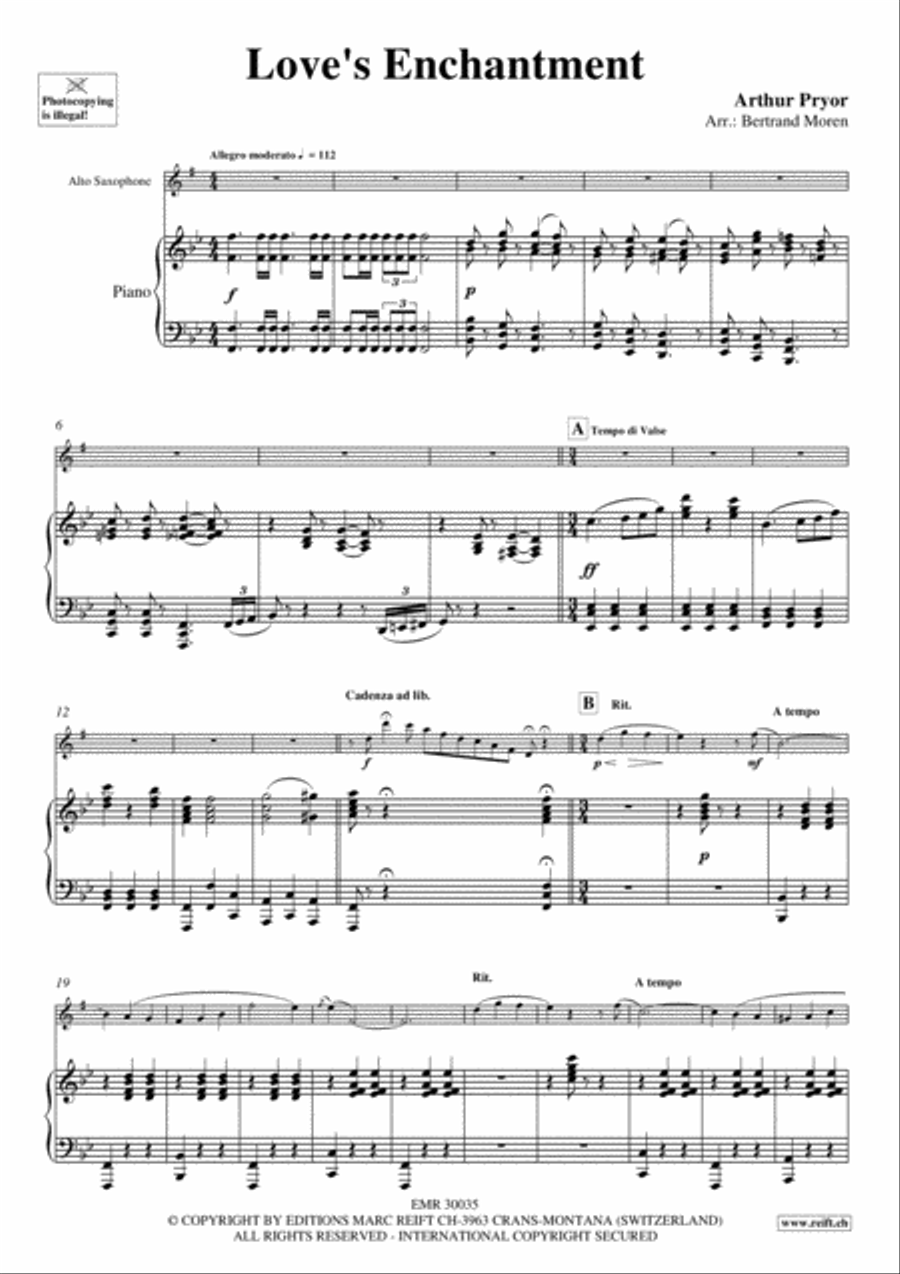 Love's Enchantment Alto Saxophone scores gallery preview page 3
