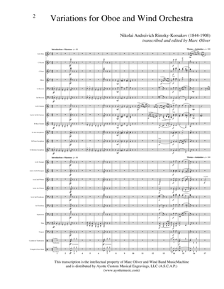 Variations for Oboe and Wind Band