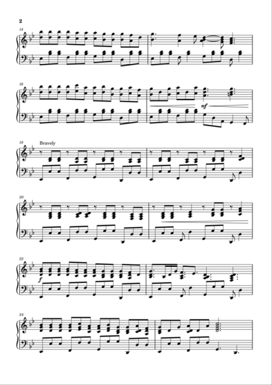 walkthrough walkthrough Piano Solo scores gallery preview page 2