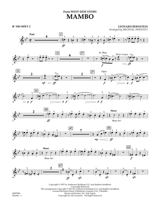 Book cover for Mambo (from West Side Story) - Bb Trumpet 2