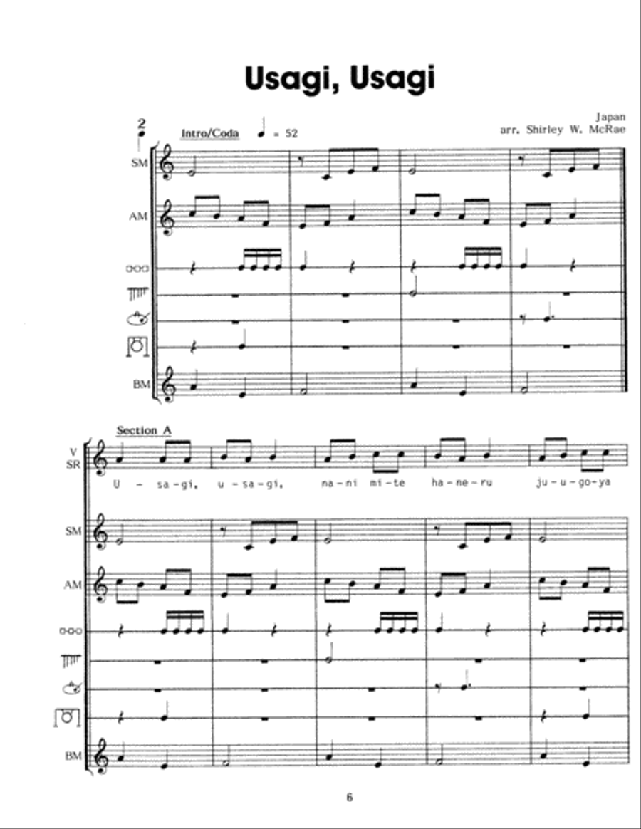 Sing 'Round the World Sing 'Round the World Unison Choir scores gallery preview page 3