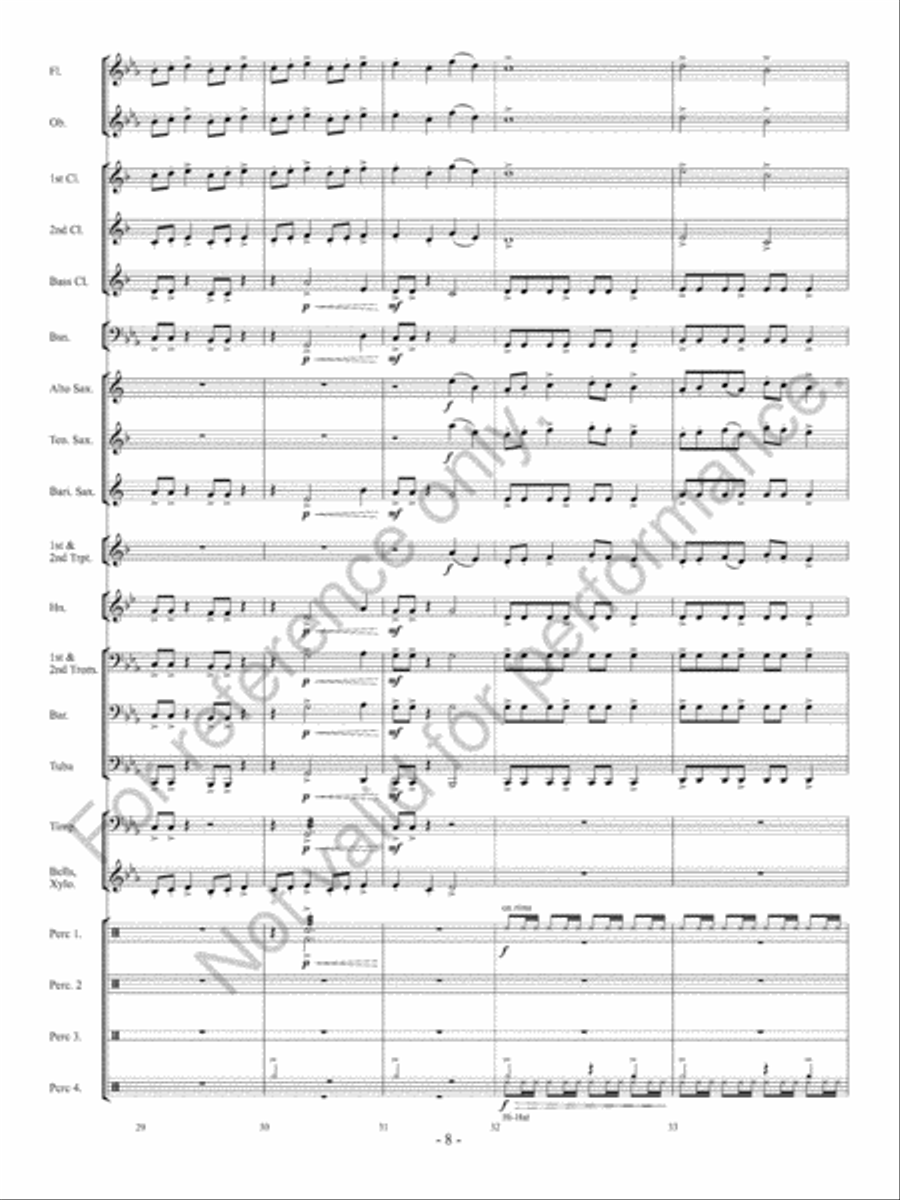 Ancient Conquest Concert Band scores gallery preview page 9