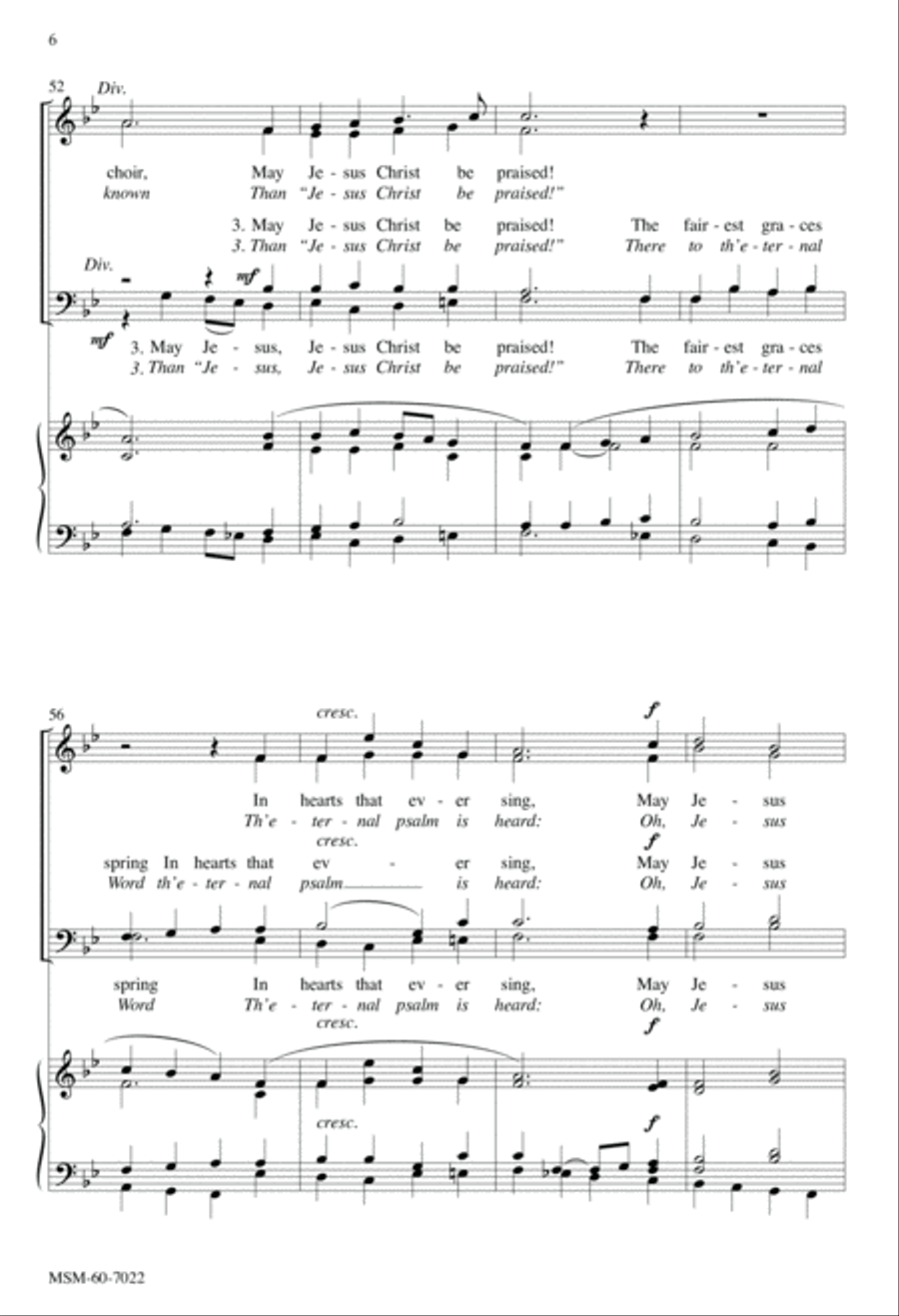 When Morning Gilds the Skies 4-Part scores gallery preview page 6