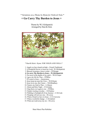 Book cover for Go carry Thy Burden to Jesus (For Violin and Viola)