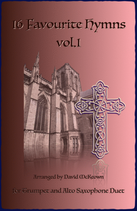 Book cover for 16 Favourite Hymns Vol.1 for Trumpet and Alto Saxophone Duet
