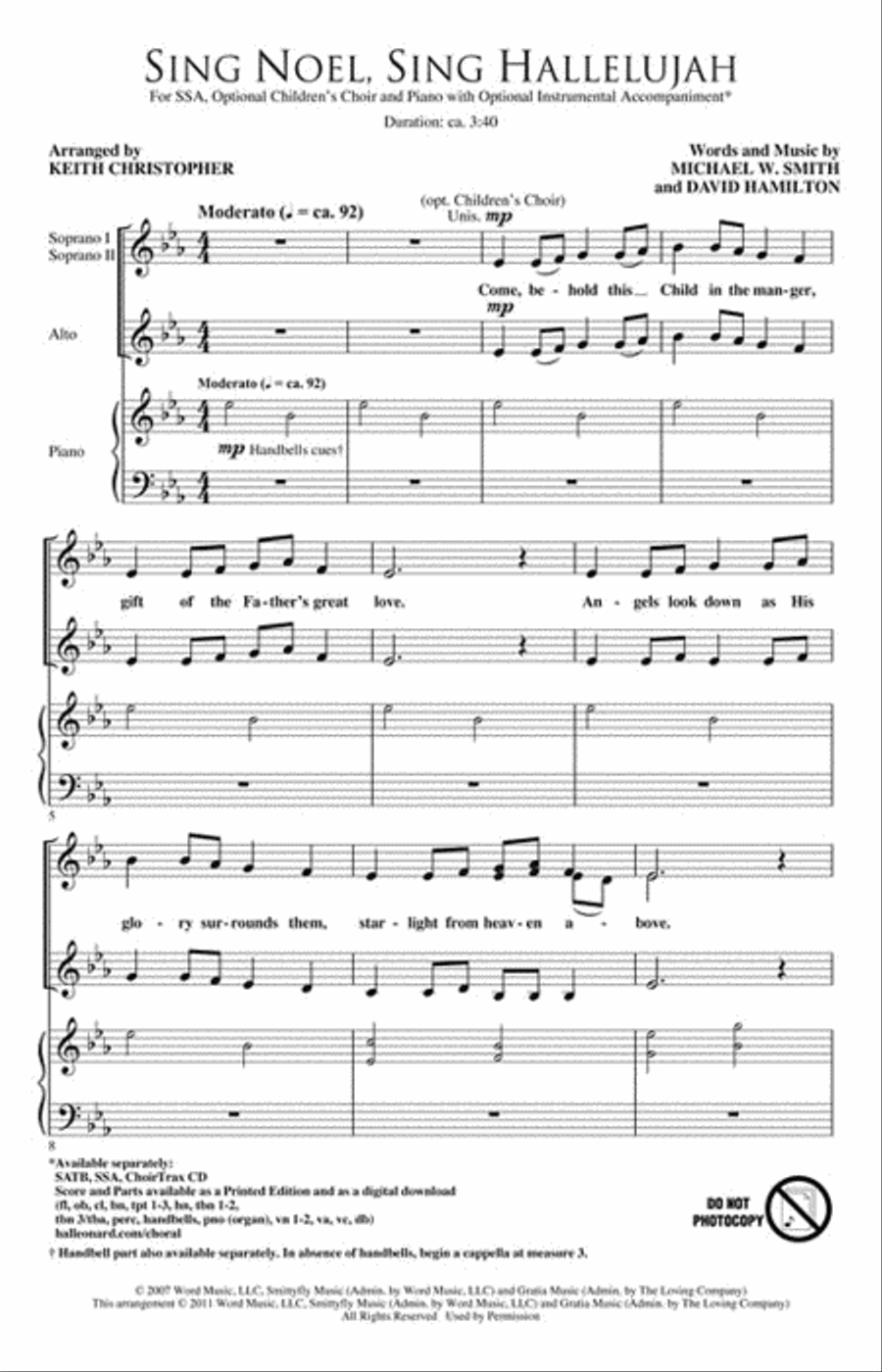 <br>Sheet music extract